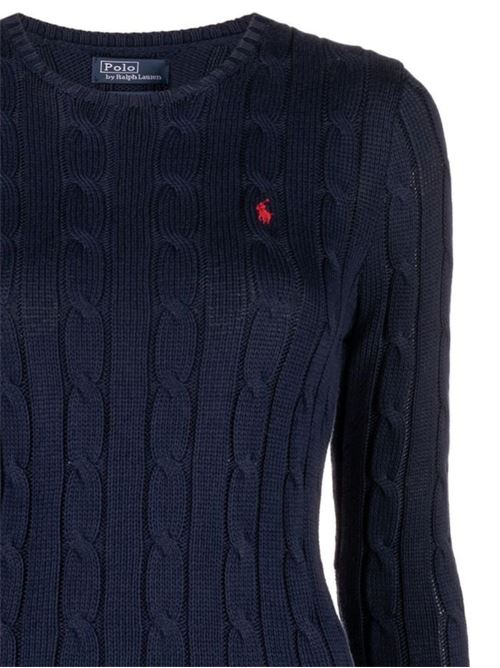 Maglia a girocollo in cotone a trecce Polo Ralph Lauren | 211891640002